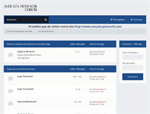 Tablet Screenshot of forum.avocats-picovschi.com